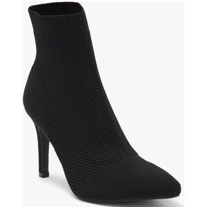 MIA Mckinley Sock Bootie Size 8 Black Pointed Toe Pull On Style NEW